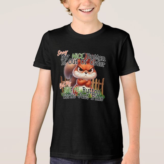 Funny Squirrel T Shirt (Framsida)