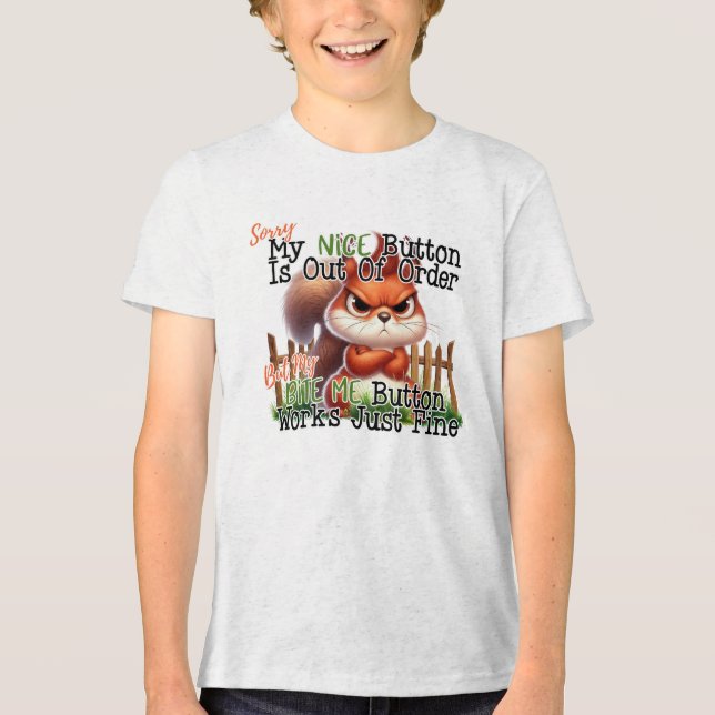 Funny Squirrel T Shirt (Framsida)