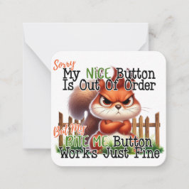 Funny Squirrel Tumbler Anteckningskort
