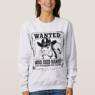 Funny Squirrel Wanted Poster | Bird Seed Bandit Co T Shirt