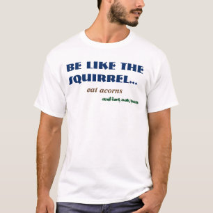 Funny Squirrel Woodland Animal Fart Comedy Humor Tee Shirt