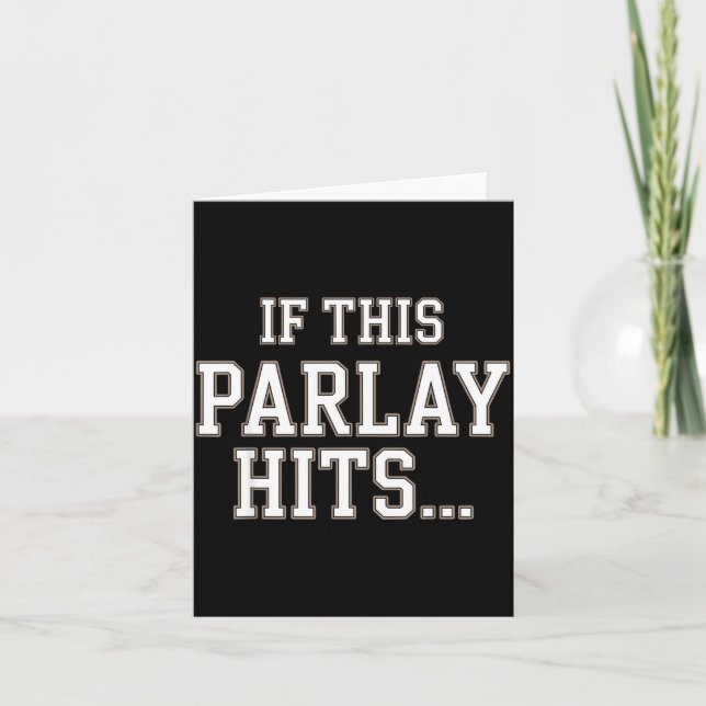 Funny Srts Betting Design For Men Women Srts Gambl Kort (Framsida)