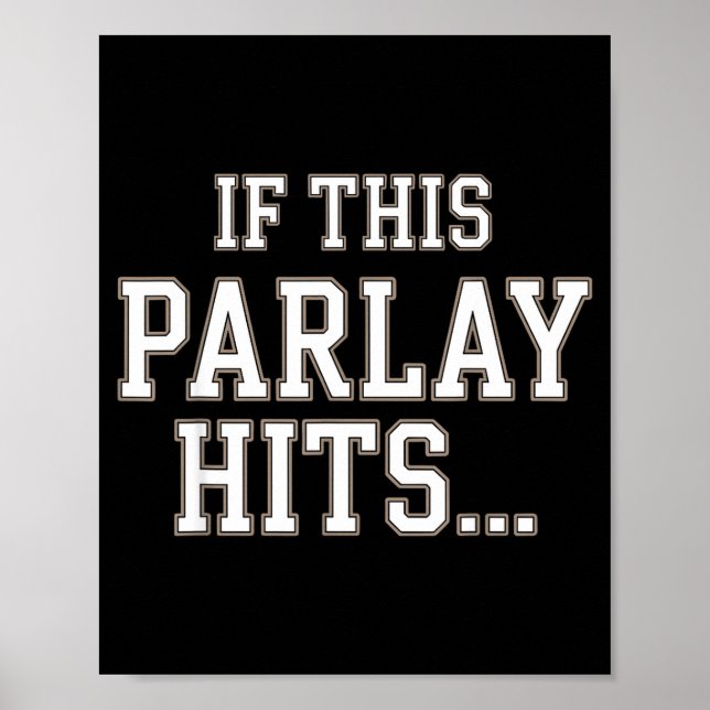 Funny Srts Betting Design For Men Women Srts Gambl Poster (Framsidan)