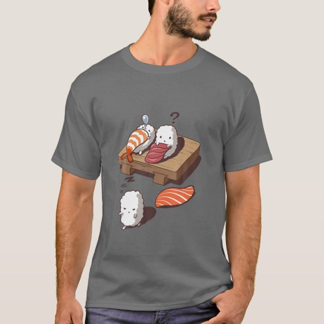 , Funny Ssov Walking Sushi, Japansk Foodie T Shirt (Framsida)