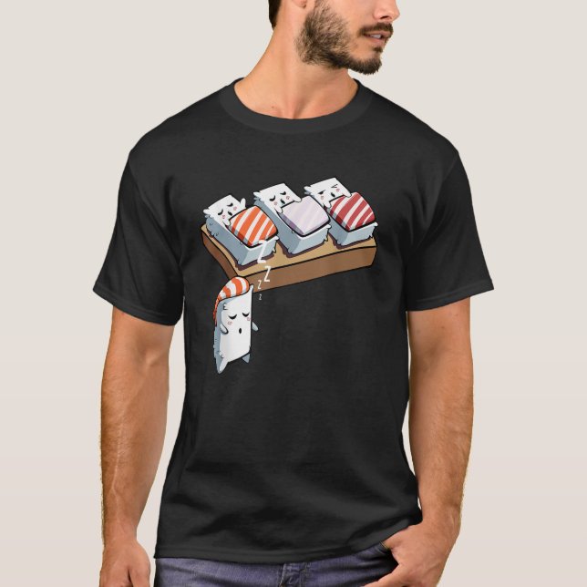 Funny Ssov Walking Sushi Kawaii Japansk Tasty Ja T Shirt (Framsida)