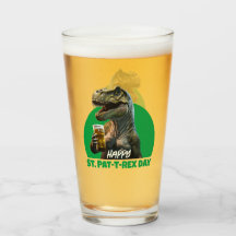Funny St. Pat-T-Rex Firande Beer-Loving Dino