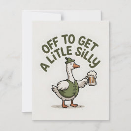 Funny St Patrick’s Day Goose Card Julkort