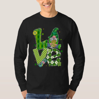 Funny St Patrick S Day Knitting Gnomes Seamstress T Shirt