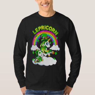 Funny St Patrick S Day Lucky Lepricorn Unicorn Rai T Shirt