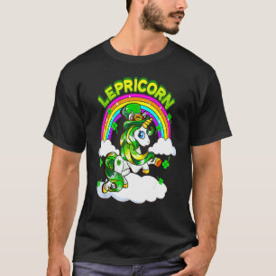 Funny St Patrick S Day Lucky Lepricorn Unicorn Rai T Shirt