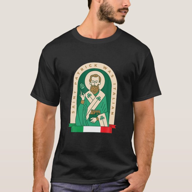 Funny St Patrick var Saint patrick Holding T Shirt (Framsida)