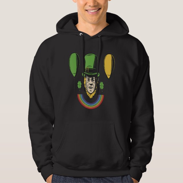 Funny St patrick's day Coola för St Patrick D Hoodie (Framsida)