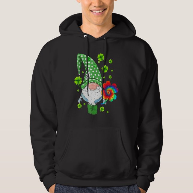 Funny St patrick's day Cute Gnomes Leprechaun Hipp Hoodie (Framsida)
