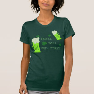 Funny St patricks day Drinks well Shirt T-shirt
