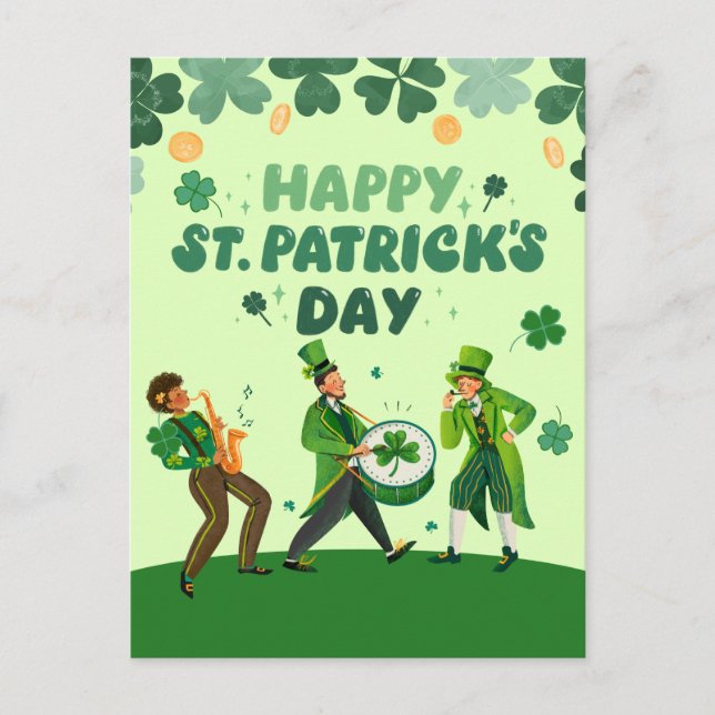 funny st patricks day invitations helg vykort (Framsida)