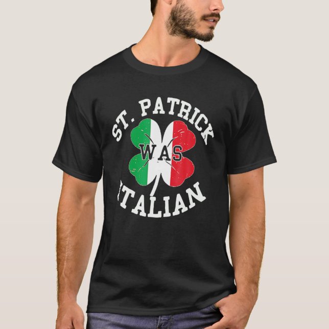 Funny St patricks day Irish Italian O'talian T Shirt (Framsida)