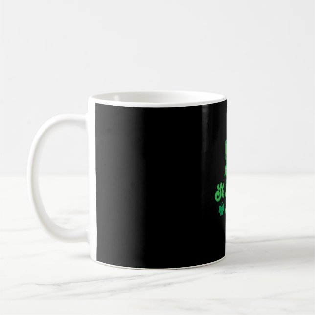 Funny St patricks day Leprechaun Party gift Paddy Kaffemugg (Vänster)