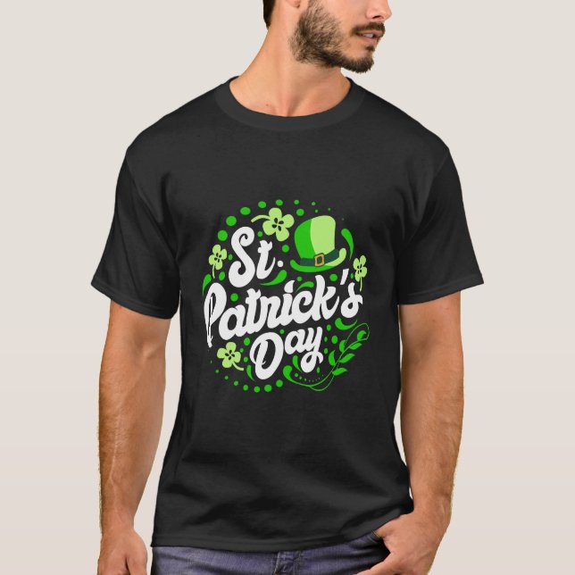 Funny St patricks day Leprechaun T Shirt (Framsida)