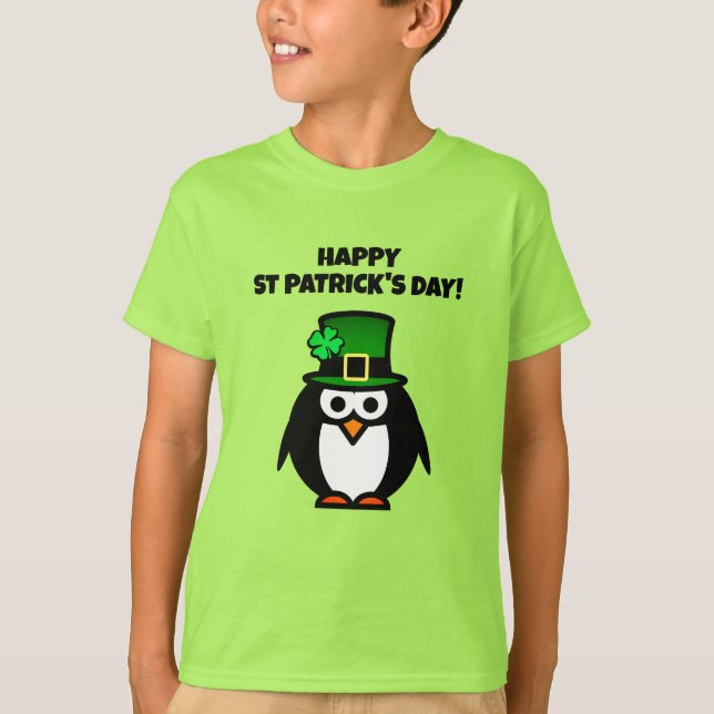 Funny St patrick's day leprechaun T Shirt för barn (Framsida)