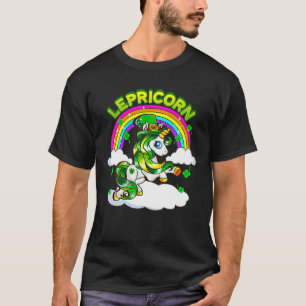 Funny St patrick's day Lucky Lepricorn Unicorn Rai T Shirt