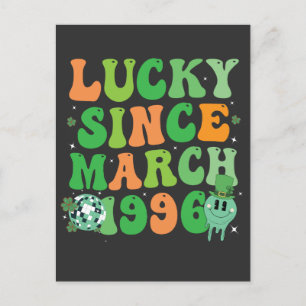 Funny St patrick's day Lucky sedan mars 1996 Helg Vykort