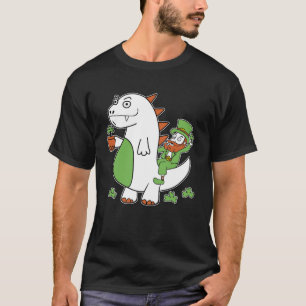 Funny St patrick's day Shirt Leprechaun Dragon Clo T