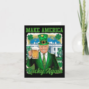 Funny St patricks day Trump White House Irish Beer Kort
