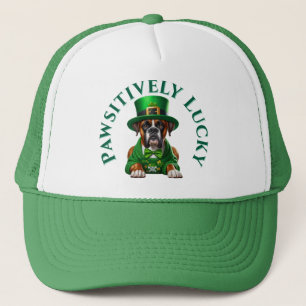 Funny St Patrick's Hund Pawsitively Lucky Keps