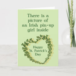 Funny St Saint patrick's day Helgkort