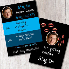 Funny Stag Do Bachelor Party Groom som aktivitet Inbjudningar