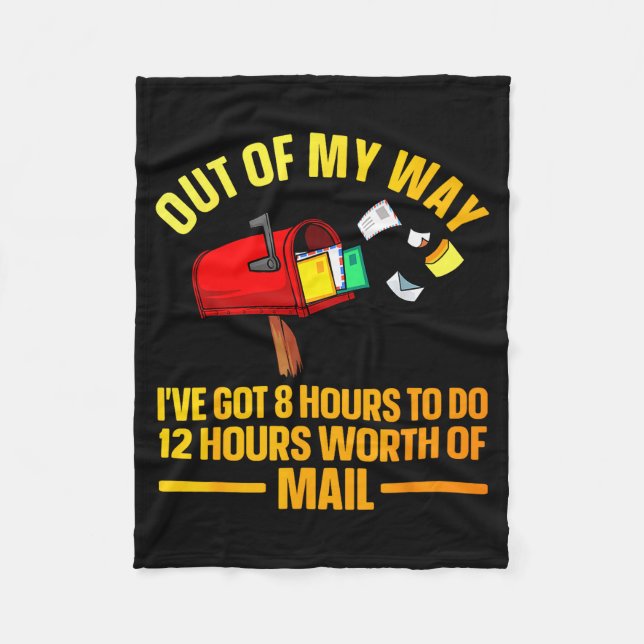 Funny Stal Worker Art For Men Women Mail Man Mail  Fleecefilt (Framsidan)