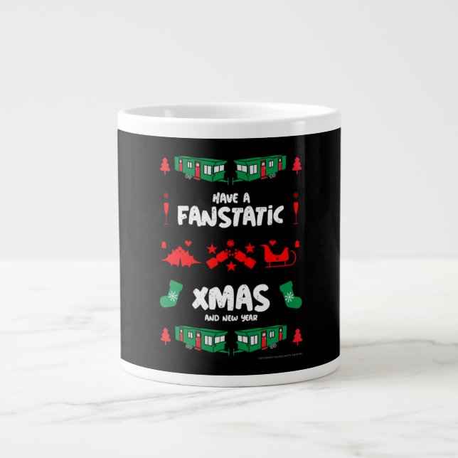 Funny Static Caravan Mobile Home Gifts Jumbo Mugg (Framsidan)