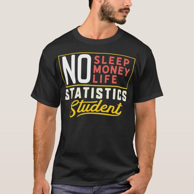 Funny statistik Major Student Shirt Studenten Gi T (Framsida)