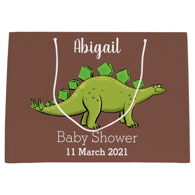 Funny stegosaurus dinosaur-tecknad (Framsidan)