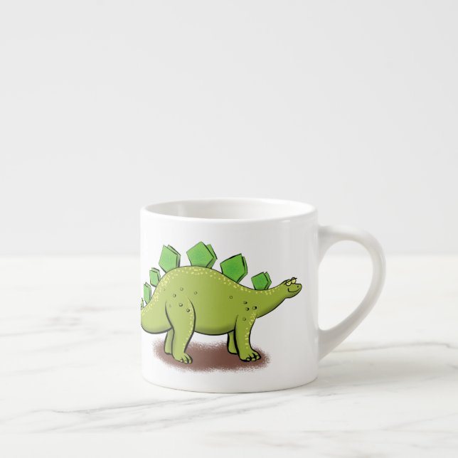 Funny stegosaurus dinosaur-tecknad espressomugg (Höger)