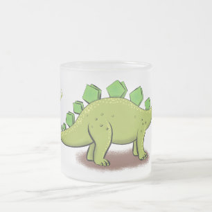 Funny stegosaurus dinosaur-tecknad frostad glasmugg