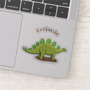 Funny stegosaurus dinosaur-tecknad klistermärken