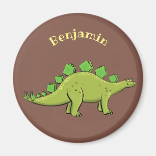 Funny stegosaurus dinosaur-tecknad magnet