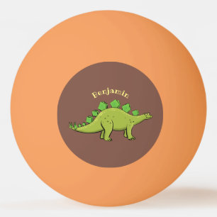 Funny stegosaurus dinosaur-tecknad pingisboll