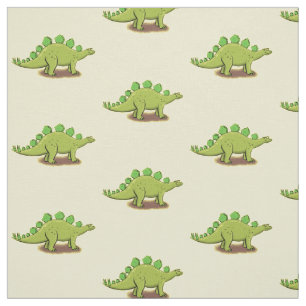 Funny stegosaurus dinosaur-tecknad tyg