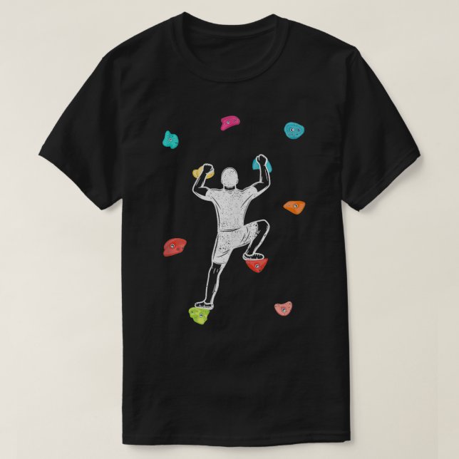 Funny Sten klättrande Bouldering Sports Gym Kliber T Shirt (Design framsida)