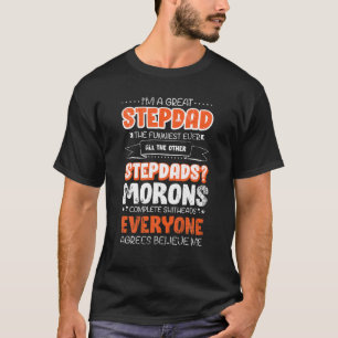 Funny Stepdad Gift Idea för Bonus Step Pappa T Shirt