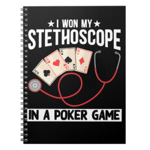 Funny Stethoscope Joke Nurse Doktor sjukhus Humor Anteckningsbok