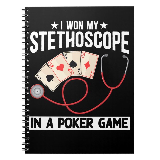 Funny Stethoscope Joke Nurse Doktor sjukhus Humor Anteckningsbok (Framsidan)