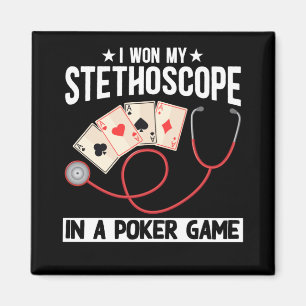 Funny Stethoscope Joke Nurse Doktor sjukhus Humor Magnet