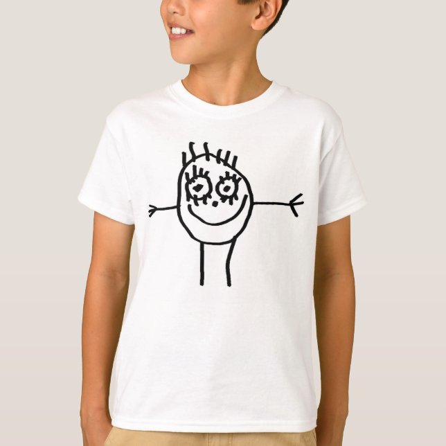 Funny Stick figur T Shirt (Framsida)