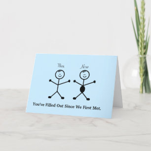 Funny Stick Man Valentines Day Card Kort