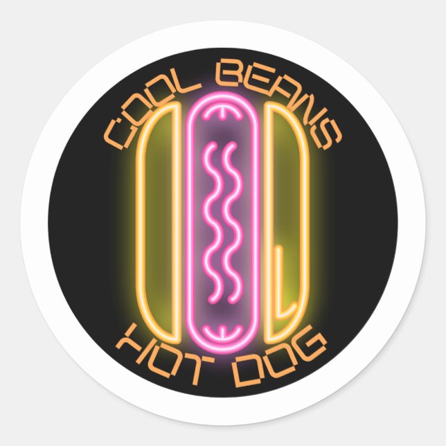 Funny Sticker Runt Klistermärke (Framsida)