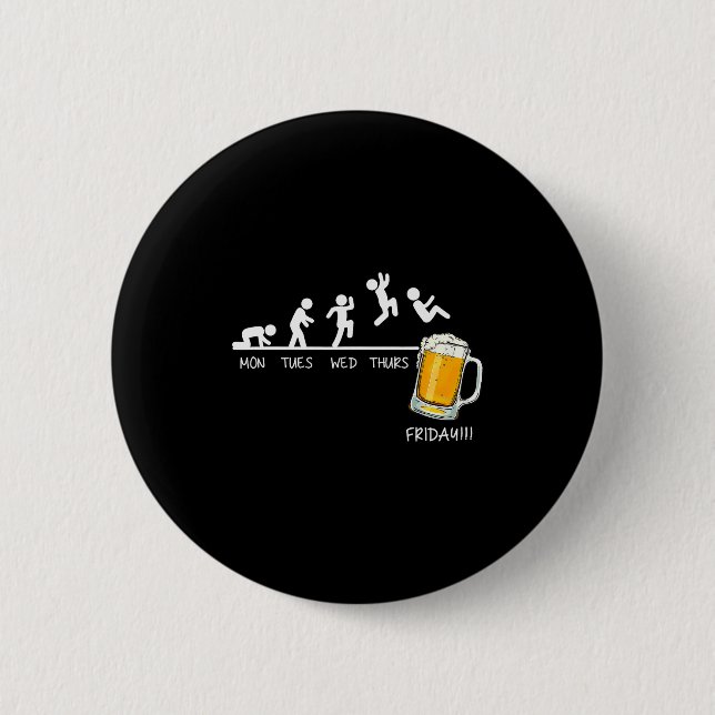 Funny Stickman Jumping Beer Days Of Week Friday Dr Knapp (Framsida)