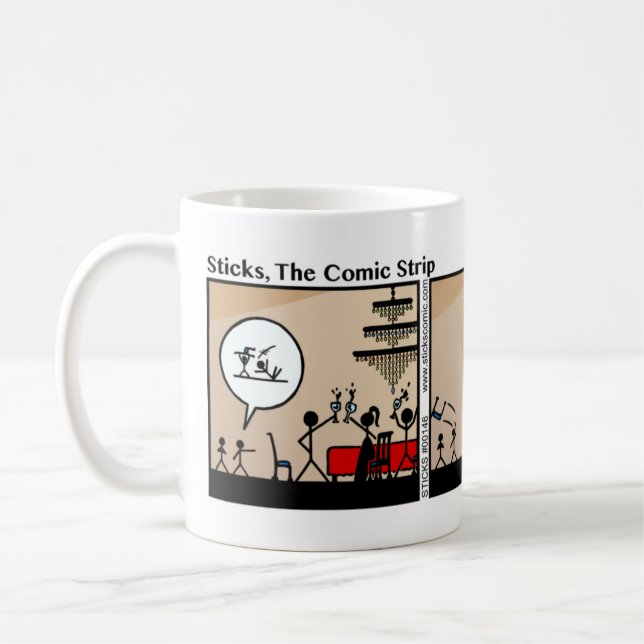 Funny Stickman Pulled Mugg (Vänster)